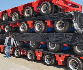 Полуприцеп с низкой загрузкой