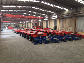 Гидравлический многоосный модульный полуприцеп для тяжелых условий эксплуатации Hydraulic Multi Axle Modular Heavy Duty Semi Trailer