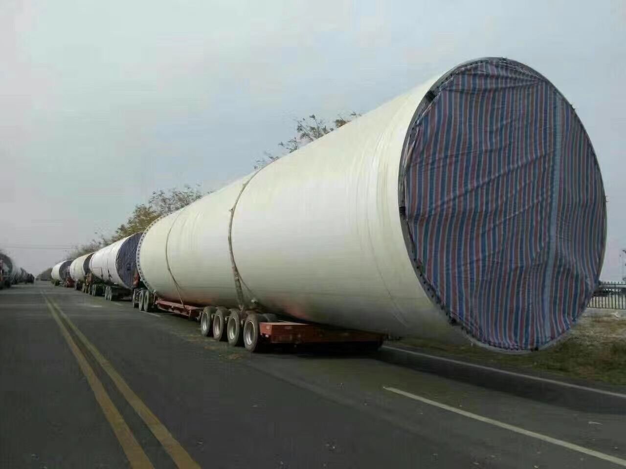 Полуприцеп для перевозки ветряных башен Wind Tower Transport Semi Trailer